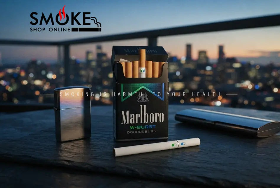 A modern professional experiencing a deeply relaxing evening break, transitioning from work mode to personal time on a dimly lit city balcony.